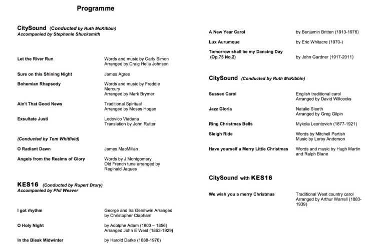 Sound of Christmas PRogramme JPEG